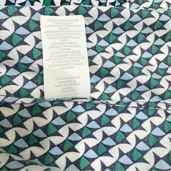 Boden Sz Us 8 Carey‎ Blouse Silk Blend Multicolor Geometric
Round Neck - Picture 6 of 8